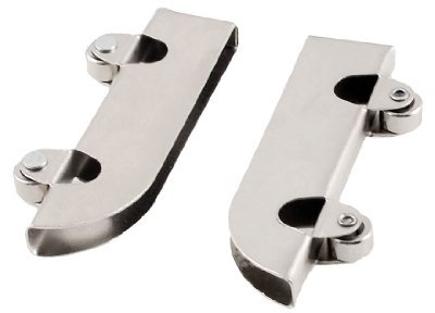 sourcing map 2 Stück Metall Achsen Fenster Pulley Tür Schiebetür zwei Rollen Rad 6 mm de