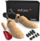 Medipaq - Set of 2 Premium Ladies Pine Shoe Stretchers - UK Size 3-8 Shoe Tree with Cedar Balls and Drawstring Bag - Wooden Shoe Stretchers for Women - Shoe Shaper - Wooden Shoe Trees for Women