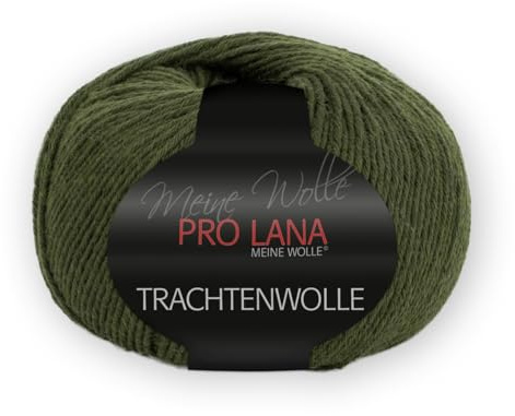 PRO LANA Trachtenwolle - Farbe: Oliv (72) - 100 g/ca. 200 m Wolle