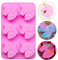 Fewo 6 Cavities Unicorn Head Cupcake Mold, Non-Stick Unicorn Shaped Silicone Mould for Party Cakes Soaps Bath Bombs Jello Shots Kids' Baking Supplies