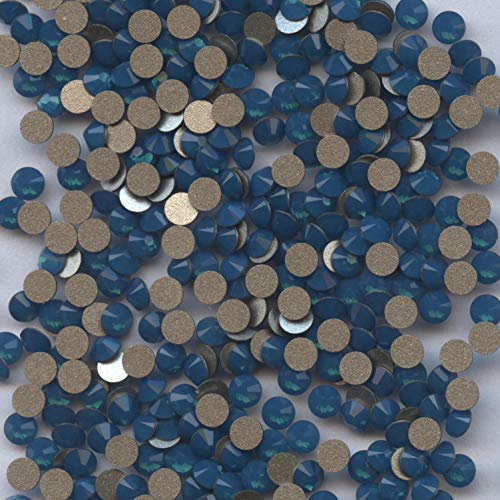 Swarovski 2058 SS12 BC - Lote de 80 Brillantes con Fondo Plano SS12 (3,10 mm), Color Azul