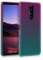 kwmobile Case kompatibel mit Sony Xperia 1 - Hülle Handy - Handyhülle Zwei Farben Pink Blau Transparent