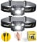 Everbeam H6 Pro LED-Stirnlampe mit Bewegungssensor, 650 Lumen, 20 Stunden Laufzeit, 1200 mAh Akku, wiederaufladbar, wasserdicht, USB-Kopflampe (2 Packung)