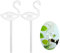 Lot de 2 arrosoirs automatiques pour plantes, plantes soufflées à la main, ampoules aqua, arrosoir en verre pour plantes d’intérieur, extérieur, jardin, terrasse, fleur (clou, oiseau, cygne) Cygne.