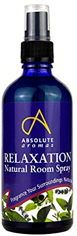 Absolute Aromas | Relaxation Room Spray 100ml – Natural Spritzer Mist Spray with Lavender, Chamomile, Patchouli and Citrus Essential Oils