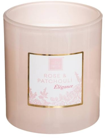 ATMOSPHERA CREATEUR D'INTERIEUR - Candela profumata maël 190g vaso di vetro patchouli rosa