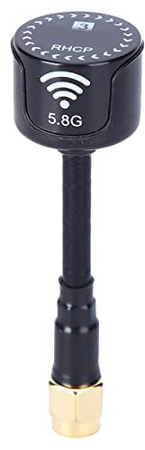 5,8 Ghz Antenne, 3Dbi Lhcp High Gain Antenne Abs 5325-5945 MHz Richtungs Hochleistungsantenne Für Renndrohne Rc Racing Drone Rc Parts Ersatzteile Zubehör(Rp‑SMA Inner Hole-Schwarz) FPV Antenne