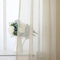 MIULEE 2er Set Sheer Voile Vorhang Stangedurchzug Transparente Gardine aus Voile Polyester Fensterschal Transparent Wohnzimmer Luftig für Schlafzimmer 140 X 280 cm (B x H), Rod Pocket Beige