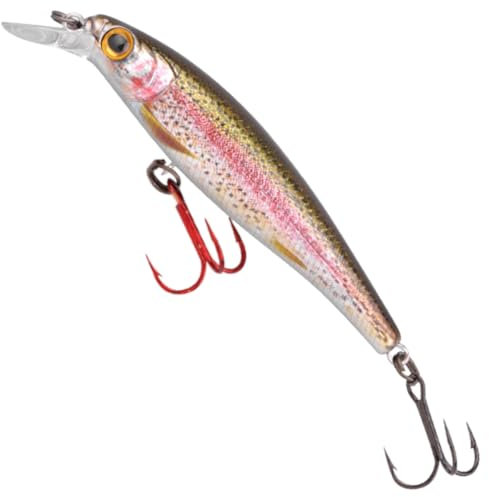 Spro Kunstköder zum Spinnfischen auf Hechte, Zander & Barsche Ikiru Silent Jerk 9,5cm 15g, Farbe:Rainbow Trout