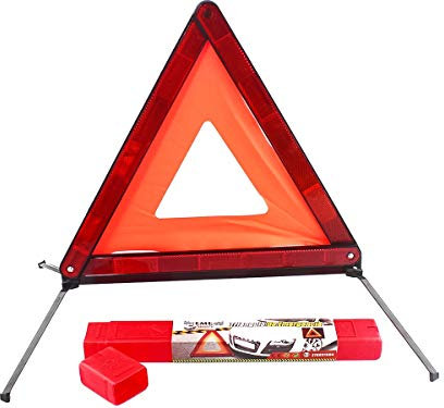 CARALL Triangolo Emergenza, Triangolo Auto Pieghevole,Omologato E27 27R031004,Confezione Con Dimensione Ridotto,Per Emergenza Stradale