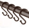 UNCONSIL 24 Stück Metall-Duschvorhanghaken, rostbeständig, S-förmige Haken, Kleiderbügel für Duschvorhänge, Küchenutensilien, Kleidung, Handtücher (Bronze