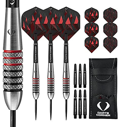 Darts Corner Astrofire Darts | Rändeldarts mit Stahlspitze | 26g
