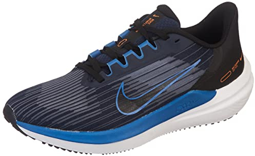 Nike DD6203-400 Air Winflo 9 Men, Obsidian/Dk Marina Blue-Black-White EU 44