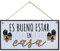 CARISPIBET Es Bueno de Estar en casa Cartel Decorativo de Pared Placa de decoración para el hogar Adornos Decorativos para Cocina & hogar 15x 30 cm