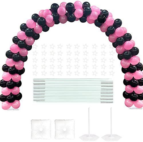 YALLOVE Wiederverwendbarer Ballonbogen, 2,2x3m, Halbkreisförmiger Ballonbogen-Kit, Einstellbar, Für Hochzeit, Graduierung und Geburtstag