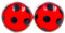 Stechschmuck Ohrstecker Handmade Ohrclips Ohrklemmen Punkte Polka Dots Schwarz Rot Silber Farben Damen Kinder Kitsch Kawaii 1 Paar Größe Wählbar (Ohrclips 12mm)