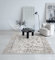 the carpet Mila - moderner Kurzflor Teppich, Wohnzimmer, Schlafzimmer, Eleganter Glanz, Glanzfaser, Hoch-Tief Effekt, Bordüre, Creme, 240 x 340 cm