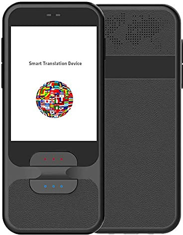 NELENI Sprachübersetzergerät, tragbarer Zwei-Wege-Sprachdolmetscher, Unterstützung von 68 Sprachen Sprachübersetzung, 2,4-Zoll-Touchscreen, WiFi-Verbindung Decoration