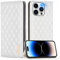 FMPCUON Case for iPhone 11,Premium Flip Leather Wallet Magnetic Phone Case with Card Holder and [Kickstand],White