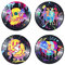 Putuo Decor Trippy Vinyl Dekor Set von 4 – Indie Aesthetic Records Scull Wanddekoration, psychedelische adretten Raumdekoration für Wohnheim, Bar & Studio, Grunge ästhetische Raumdekoration