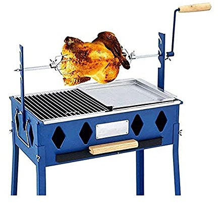 BBQ Grill Outdoor Barbecue Grill Large Stainless Steel BBQ Pig Lamb Goat Chicken Spit Roaster Rotisserie GrillOutdoor Multifunctional Grill Rotary Oven