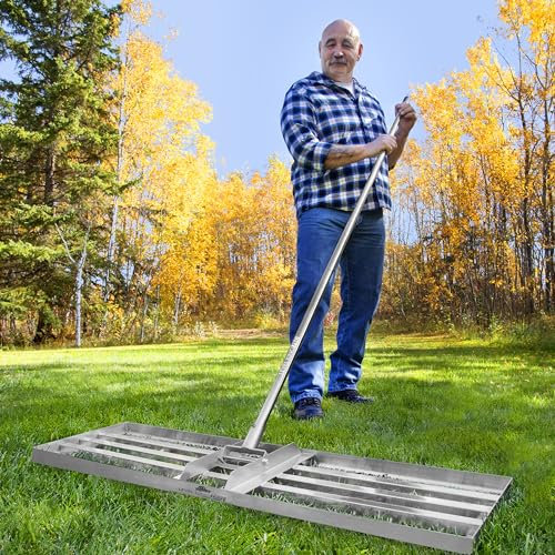 Level King Pro Superior Rasen-Nivellierrechen 91,4 x 25,4 cm – hochwertiges Nivellierwerkzeug für unvergleichliche robuste Rasenpflege – zuverlässiges, robustes Rasen-Nivellierwerkzeug für die