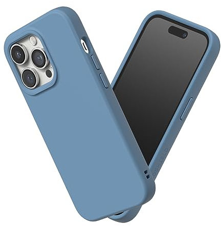 RhinoShield Case kompatibel mit [iPhone 14 Pro Max] | SolidSuit - Stoßdämpfende & schlanke Schutzhülle mit Premium Finish - 3.5 Meter Fallschutz - Türkisblau