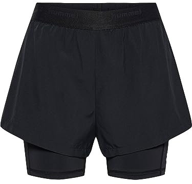 hummel Damen Sporthose Fly 2in1 schwarz XS