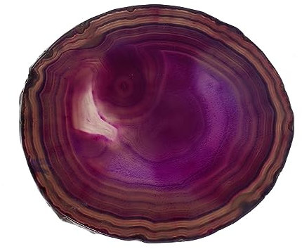 HOMSFOU 2st Achat Chip Untersetzer Becheruntersetzer Aus Gefärbtem Kristall Desktop-Ornament Untersetzer Aus Natürlichem Achat Achat-edelsteinscheiben Irregulär Kung-fu-Tee Violett