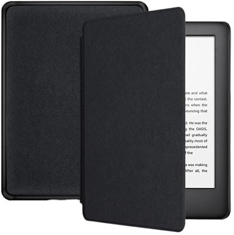 Geeignet for Kindle Fall Modell DP75SDI PQ94WIF J9G29R M2L3EK M2L4EK C2V2L3 Abdeckung Schutzhülle Flip E-Book Capa (Color : Black, Size : 2022 C2V2L3 6inch)