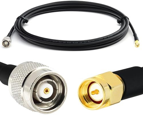 RANGEFUL RP-TNC Maschio a SMA Maschio Cavo coassiale 5m 50ohm RG58 prolunga 5 metri a bassissima perdita per LTE Antenna esterna 4G 5G Modem GSM Routeur cellulaire