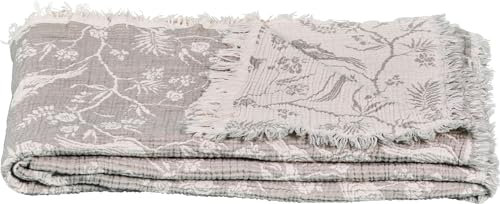 Star Home Plaid Musselin Fauna anthrazit 140x200 cm