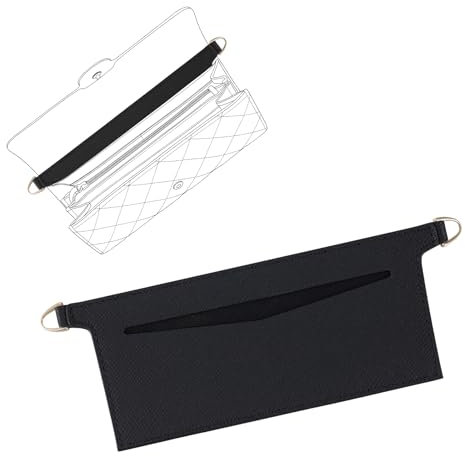 LOUKAYCCI Geldbörseneinsätze, Geldbörse, Kettenriemen, Crossbody-Tasche, Zubehör für Emilie, Chanel, Geldbörse in Crossbody-Tasche (schwarz)