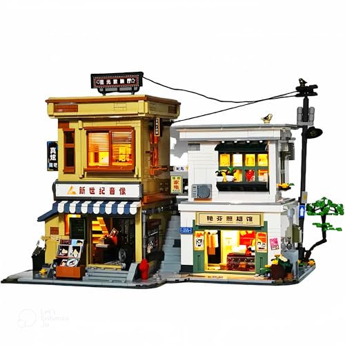 barweer Klemmbausteine Haus City 80er 90er Häuser Bausteine, House Architecture Modell Bausatz, Stadthaus Gebäude Modular Building Set für Erwachsene und Kind (2131 Teile)