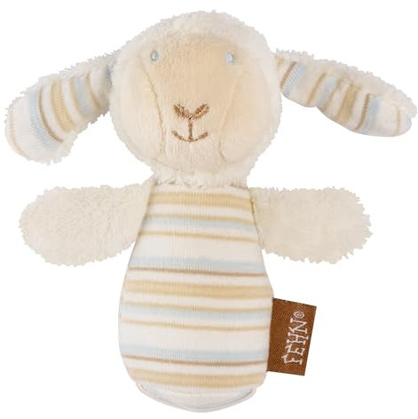 Mini-Rassel Schaf – Mini-Greifling zum Rasseln, Fühlen, Spielen mit kuschelweichem Stoff-Tier – ein treuer Begleiter für Babys und Kleinkinder ab 0+ Monaten