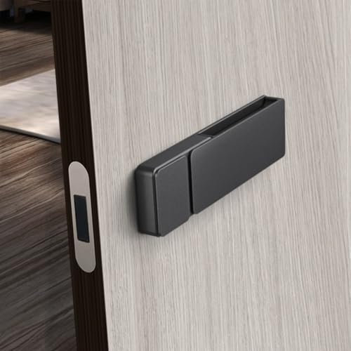 Simple And Fashionable Copper Door Lock, Full Copper Forged Interior Door Lock, Magnetic Silent Door Handle For Home And Office(Black)