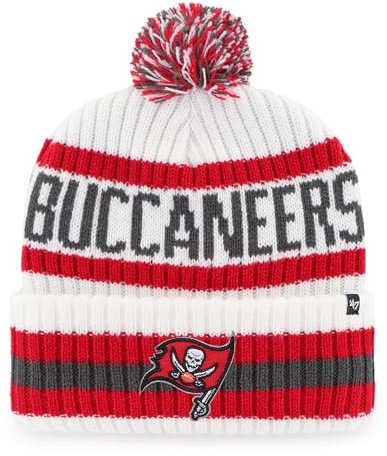 '47 NFL Tampa Bay Buccaneers Unisex Bering Bobble Winter Hat, Team Logo, Farbe Weib