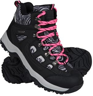 Mountain Warehouse Adventurer Womens Boots - Waterproof Rain Boots, Synthetic & Textile Walking Shoes - For Spring Summer, Hiking & Trekking Bright Pink Adult Shoe Size 9