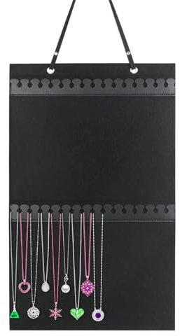 Porte-bijoux mural, porte-bijoux mural - Présentoir de rangement pour bracelet, fixation murale, 32 crochets | Crochets de rangement de bijoux de grande capacité sur le cintre de collier de porte,