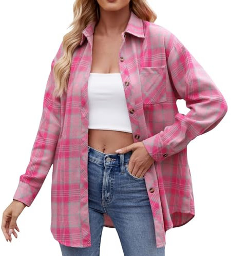 Chemise Jean Femme Chemise Jeans Femme Chemisier Cintré Femme Chemise Longue Femme Hiver Chemise Bleu Femme Chemise De Nuit Noel Femme Pull De Soirée Femme Veste Rouge Femme Rose XL