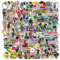 100 Stück Roblox Stickers, Videospiel Roblox Aufkleber, Vinyl Wasserdichte Blox Stickers für Laptops Tablets Wasserflaschen Tassen Skateboards Handys Kühlschränken für Jugendliche Kinder