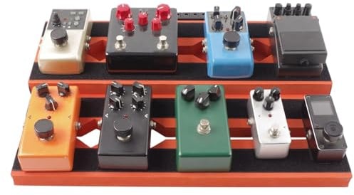 Powered Pedal Board, Guitar Pedal Board | Nicht-Schlupf-Mono-Pedalboard | Tragbare Gitarrenvorräte, leichte Bass -Effekt -Befestigung für Show, Partys