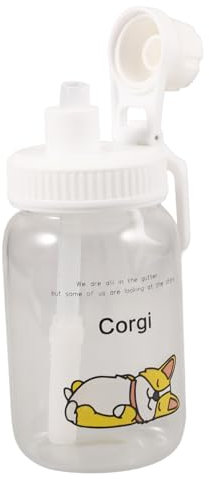 PRETYZOOM Robusta Bottiglia D'acqua in Con Cannuccia Elegante Tazza Con Cannuccia Per Studenti Casa Ufficio Bevande Tè