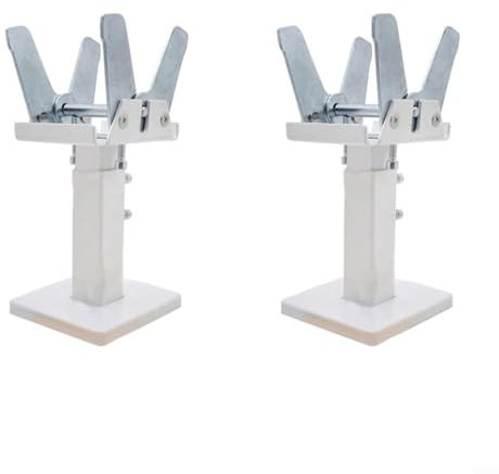 Support de radiateur réglable au sol, support de radiateur, hauteur de 14 à 21 cm, construction en acier, double stabilité pour radiateurs à panneaux