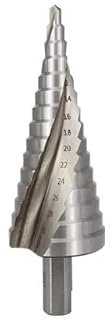 4-12/20/32mm HSS acier étape foret cône Cutter perceuse outils titane forets for métal bois trou fraise(4-32mm Silver)