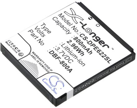 TECHTEK Battery 800mAh compatible with [Doro] 2314, 2415, PhoneEasy 1360, PhoneEasy 2314, 2415, 2424, 520, 520x, 606, 606GSM, 607, 608, 609, 611, 612, 613, 621, 622, 622GSM, 623, 624, 625, 631, 632