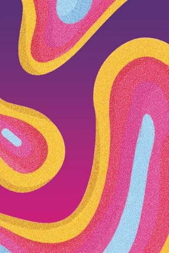 Lava Lamp Psychedelic Notebook | Vibrant Swirls Graph Paper Journal | 100 Pages 6x9 in | Groovy Abstract Design for Planning & Ideas | ESTA CABRON Brand