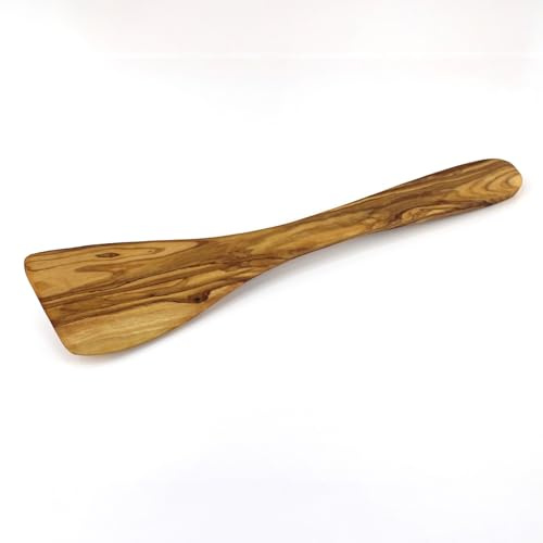 Pfannenwender Olivenholz 30 cm – Handgefertigt Küchenhelfer | Schonend für beschichtete Pfannen & Töpfe – Natürlicher Holz Wender von Cartava