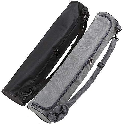 Drfeify Sac de Tapis de Yoga en Polyester et PVC, 72 X 15 Cm, Fermeture éclair Complète, Bandoulière Réglable, Sac de Transport étanche pour Adultes, Femmes, Hommes, Salle de Sport, Studio, Voyage