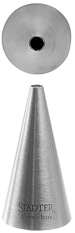 Städter 226043 Lochtülle 4 mm, Edelstahl, Silber